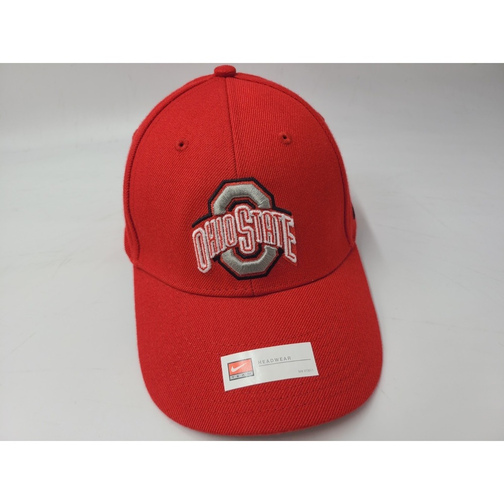 Ohio State University Buckeyes Nike Adjustable‎ Hat Cap Wool Blend Men NCAA Red